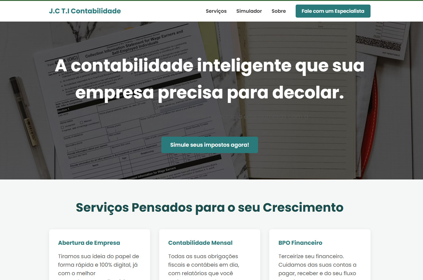 Site de Contabilidade